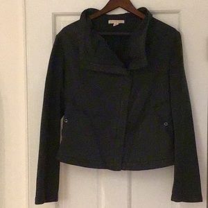 Jacket, Peyton Jensen mixed media moto jacket from Evereve, washed black, large